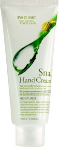 3W CLINIC~Увлажняющий крем для рук c муцином улитки~Snail Hand Cream