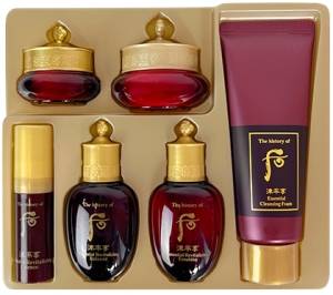 The History of Whoo~Антивозрастной набор миниатюр с женьшенем для упругости кожи~Jinyulhyang 6 Set