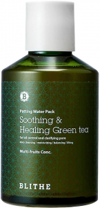 Blithe~Сплэш-маска с зеленым чаем~Patting Water Mask Soothing&Healing Green Tea